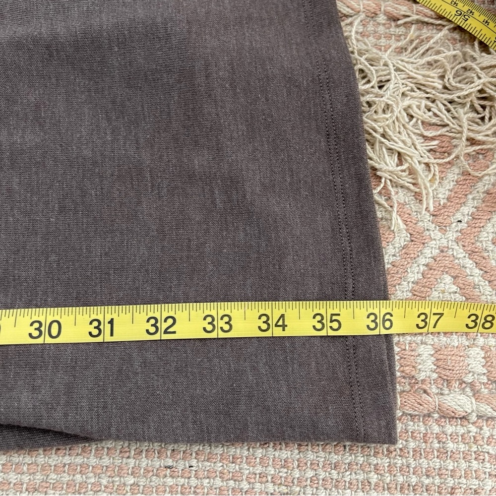 Three Dots Taupe Draped Front Sleeveless Knit Gathered Bodycon Dress Size XS - Picture 14 of 15